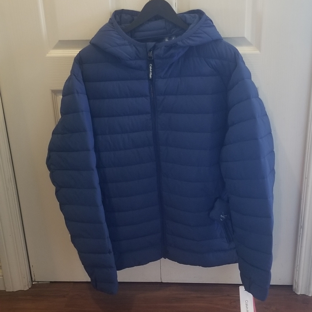 Calvin Klein Mens Packable Puffer Jacket (XL)
